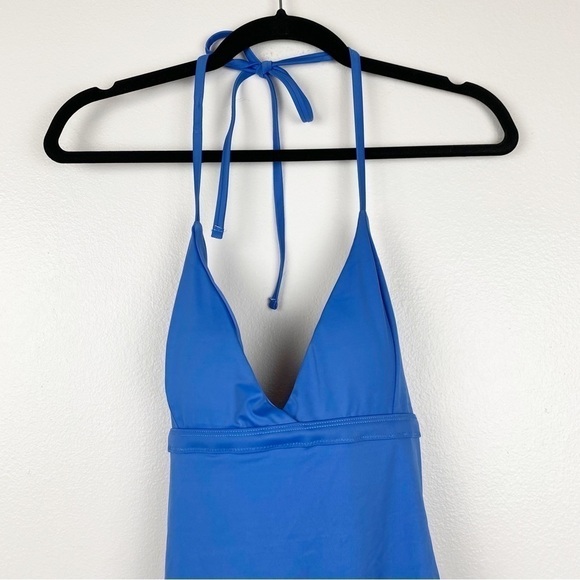 Andie The Lagos One Piece Swimsuit Blue Size L NWT - Picture 6 of 10
